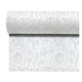Niet geweven Tafelkleed Rol 0,4x48m "Mandala" Grijs 50g/m² V40cm (6 Stuks)