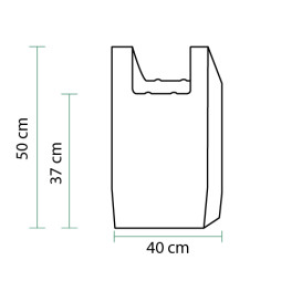 Plastic Hemddraagtassen 100% Biologisch afbreekbaar 35x50cm (100 stuks) 