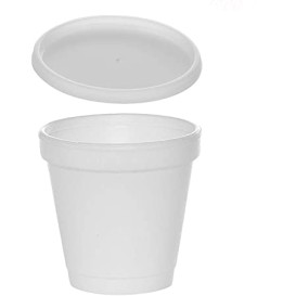 Plastic Deksel PS Doorzichtig Ø6,9cm voor Schuim beker 4Oz/120ml (100 stuks)