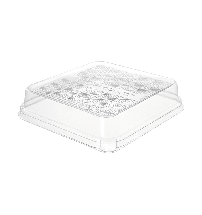 Plastic Deksel voor Suikerriet Voedsel Container 18,5x18,5cm (50 Stuks) Plastic Deksel voor Suikerriet Voedsel Container 18,5x18,5cm (50 Stuks)