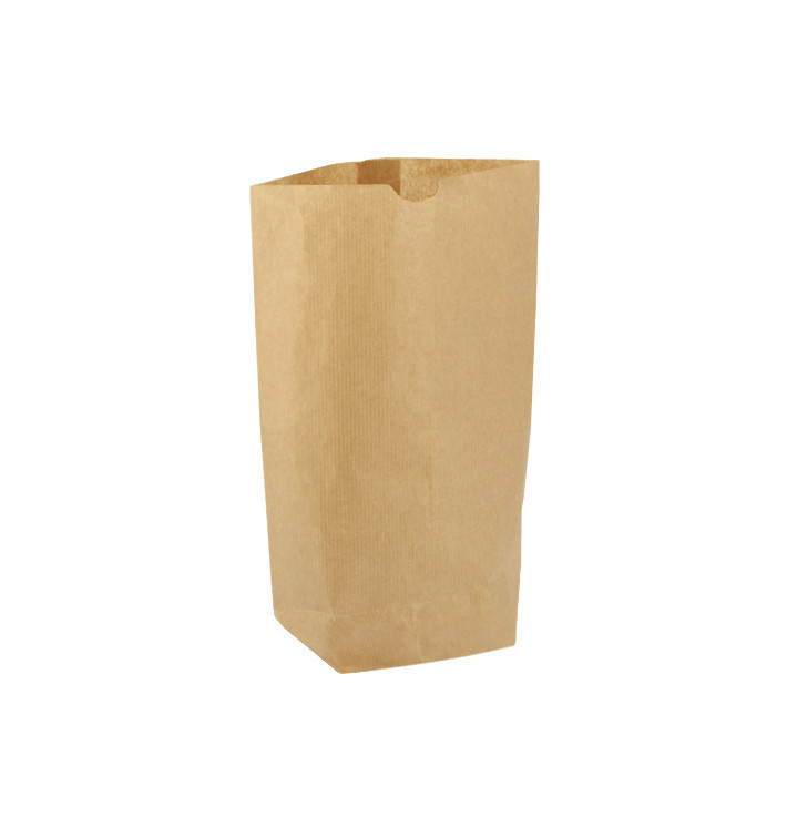 Papieren Zak met Zeshoekige Base Kraft 14x19cm (1000 stuks) Papieren Zak met Zeshoekige Base Kraft 14x19cm (1000 stuks)