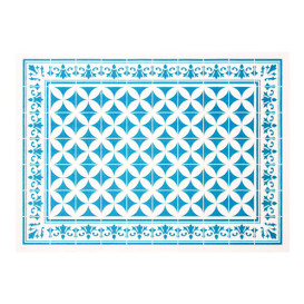 Papieren Placemats 30x40cm "Alhambra" Turkoois 50g/m² (1000 Stuks)