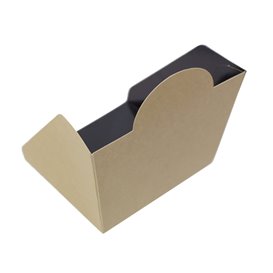 Verpakking Hamburger Kraft Kartonnen 10x10x7cm (50 Stuks)