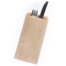 Enveloppe Bestekhouder Kraft Gelegd 11x24cm (100 stuks)