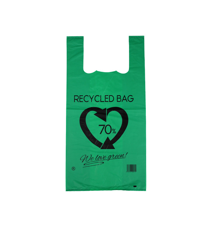 Plastic Hemddraagtassen 70% Gerecycled Groen 42x53cm 50µm (1.000 stuks) Plastic Hemddraagtassen 70% Gerecycled Groen 42x53cm 50µm (1.000 stuks)