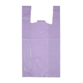 Plastic Hemddraagtassen 70% Gerecycled “Colors” Lila 42x53cm 50µm (40 stuks) 
