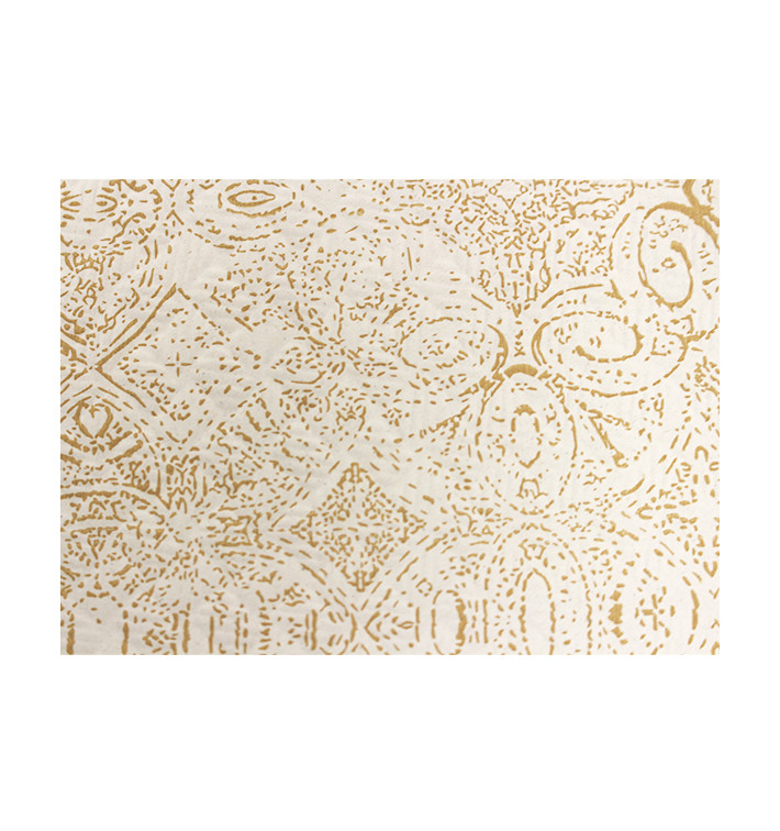 Voorgesneden Papieren Tafelkleed 1x1m "Mosaic" Crème 40g/m² (400 Stuks) Voorgesneden Papieren Tafelkleed 1x1m "Mosaic" Crème 40g/m² (400 Stuks)