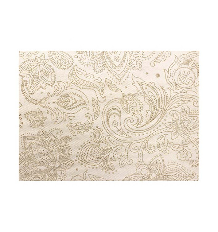 Niet geweven Tafelkleed Rol 1,2x50m "Mandala" Crème 50g/m² V40cm (4 Stuks) Niet geweven Tafelkleed Rol 1,2x50m "Mandala" Crème 50g/m² V40cm (4 Stuks)