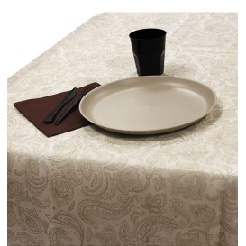 Niet geweven Tafelkleed Rol 1,2x50m "Mandala" Crème 50g/m² V40cm (4 Stuks)