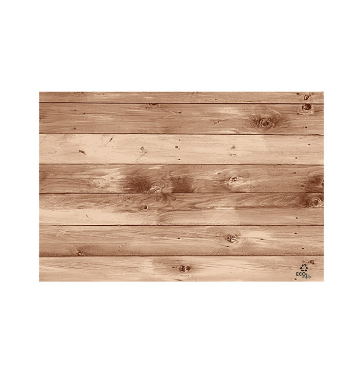 Placemat van Papier Kraft "Hout" 30x40cm 40g/m² (1.000 Stuks) Placemat van Papier Kraft "Hout" 30x40cm 40g/m² (1.000 Stuks)
