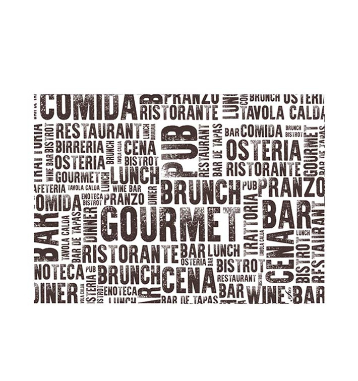 Placemat van Papier Wit "Gourmet" 30x40cm 40g/m² (1.000 Stuks) Placemat van Papier Wit "Gourmet" 30x40cm 40g/m² (1.000 Stuks)