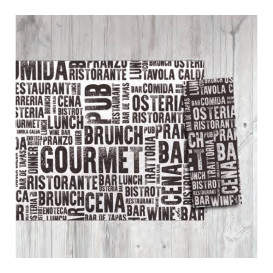 Placemat van Papier Wit "Gourmet" 30x40cm 40g/m² (1.000 Stuks)