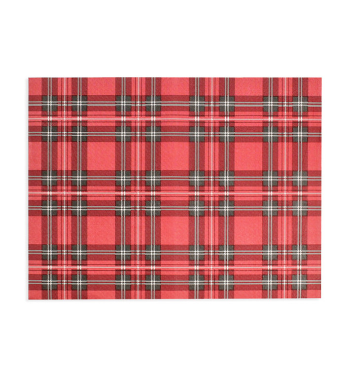 Placemat van Papier Rood "Glasgow" 30x40cm 40g/m² (1.000 Stuks) Placemat van Papier Rood "Glasgow" 30x40cm 40g/m² (1.000 Stuks)
