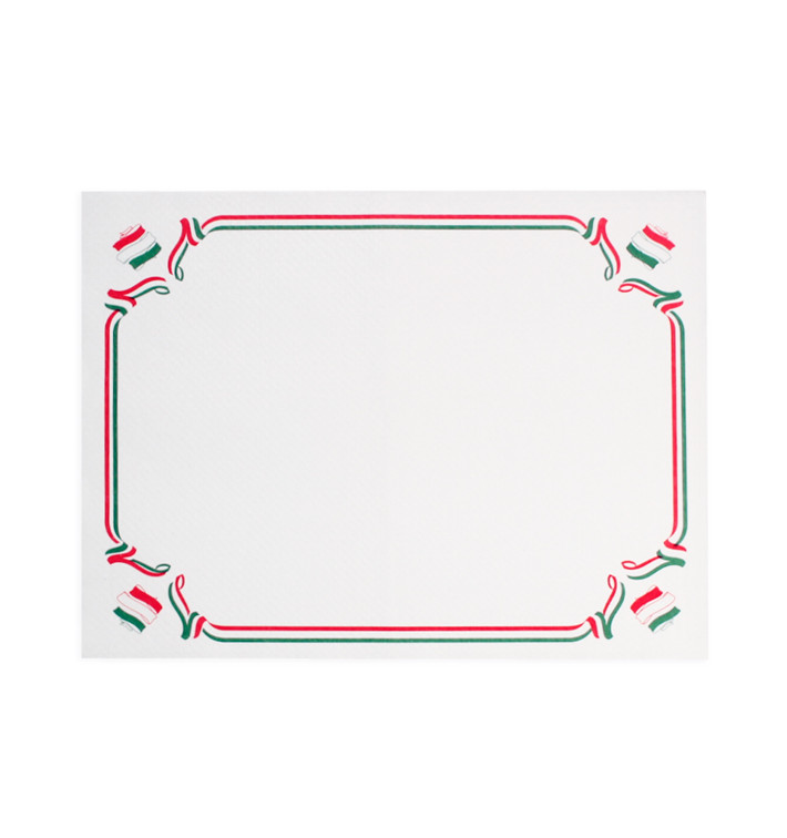 Placemat van Papier Wit "Italy" 30x40cm 40g/m² (1.000 Stuks) Placemat van Papier Wit "Italy" 30x40cm 40g/m² (1.000 Stuks)