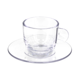 Herbruikbare Kopje SAN “Espresso” Transparant 80ml (36 stuks)