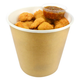 Papieren Kip Emmer met Deksel 2550ml (100 stuks)