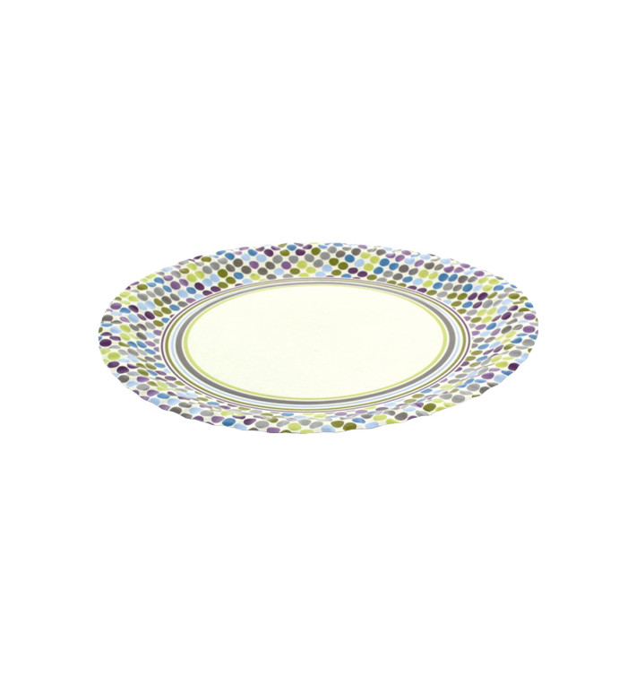 Papieren bord "Raenas en Topos" Design 23cm (8 stuks) Papieren bord "Raenas en Topos" Design 23cm (8 stuks)