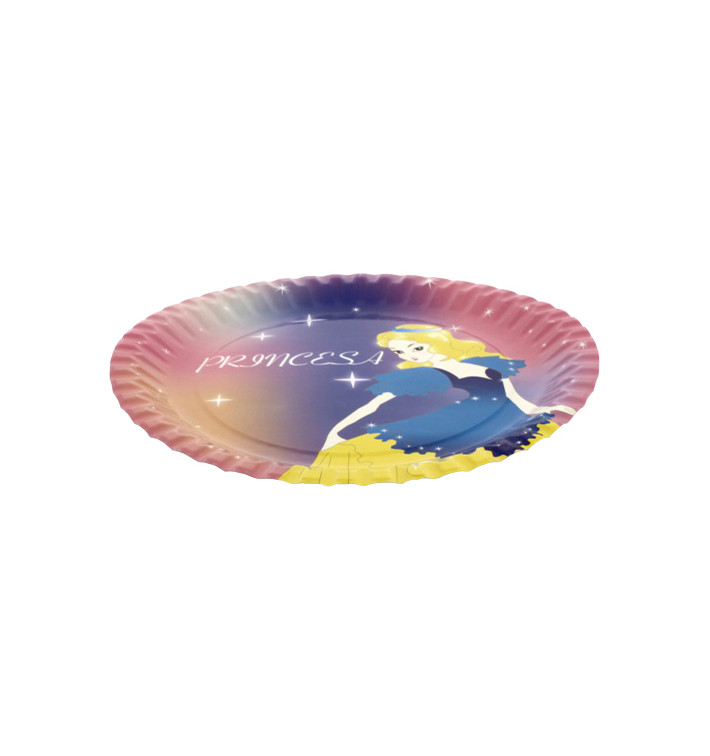 Papieren bord Princess Design 23cm (504 stuks) Papieren bord Princess Design 23cm (504 stuks)