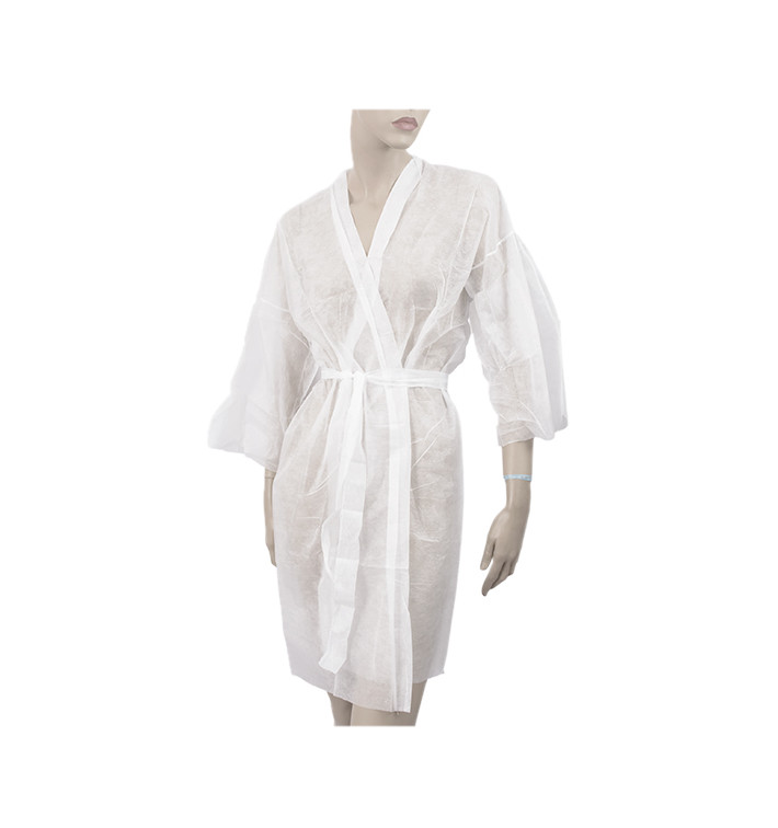 Wegwerp-laboratoriumjas "Kimono" Das belt zak"TST" PP wit XL (10 stuks) Wegwerp-laboratoriumjas "Kimono" Das belt zak"TST" PP wit XL (10 stuks)