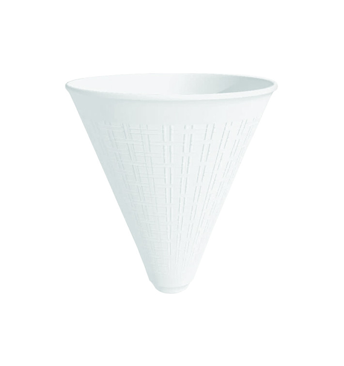 Schuim frieten kegel wit 355ml (500 stuks) Schuim frieten kegel wit 355ml (500 stuks)