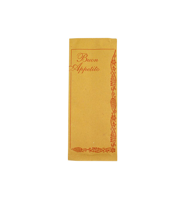 Enveloppe Bestekhouder met Servet "Buon Appetito" (1000 stuks) Enveloppe Bestekhouder met Servet "Buon Appetito" (1000 stuks)