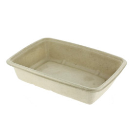 Suikerriet Container PLA gelamineerd 580ml 19x14x3cm (75 Stuks)