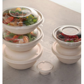 Plastic Deksel rPET Kristal voor Kom Ø14x2cm (50 stuks) 