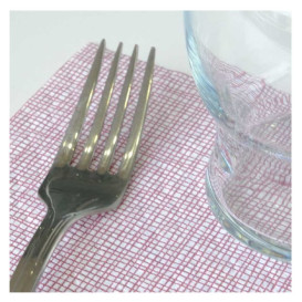 Papieren Placemats 30x40cm "Between Lines" Bordeaux 40g/m² (1000 Stuks)
