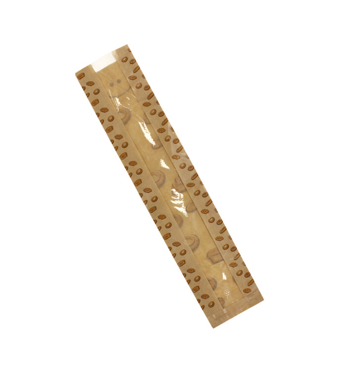 Papieren voedsel zak "Panes" 9+5x50cm (1000 stuks) Papieren voedsel zak "Panes" 9+5x50cm (1000 stuks)