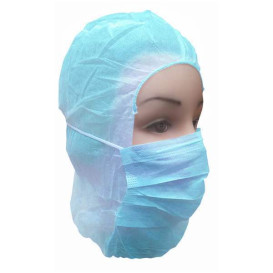 Wegwerp-chirurgiekap PP blauw (50 stuks)