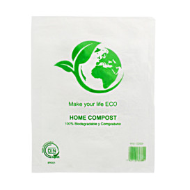 Plastic zak Block 100% Home Compost 25x37cm (100 stuks)