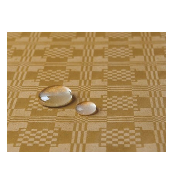 Tafelkleed rol Waterdicht goud 1,2x5m (1 Stuk) Tafelkleed rol Waterdicht goud 1,2x5m (1 Stuk)