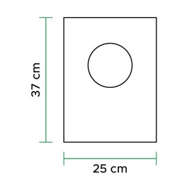 Plastic zak Block 100% Biologisch Afbreekbaar 25x37cm (3.000 stuks)