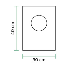 Plastic zak Block 100% Biologisch Afbreekbaar 30x40cm (2.000 stuks)