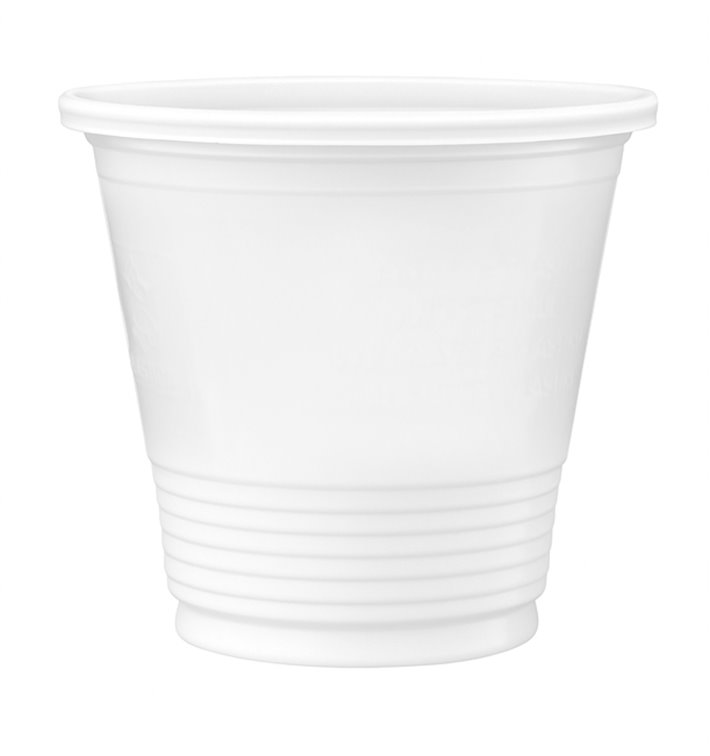 Plastic PS Shotje wit 80 ml (50 stuks) Plastic PS Shotje wit 80 ml (50 stuks)