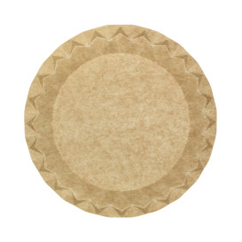 Papieren Bord Kraft “Flower” Ø29cm 245g/m² (50 stuks) 