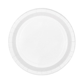 Papieren bord Rond Wit Ø26cm 200g/m² (50 stuks) 