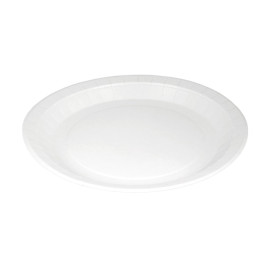 Papieren bord Rond vormig Vetvrij Wit Ø22cm 200g/m² (50 stuks) 