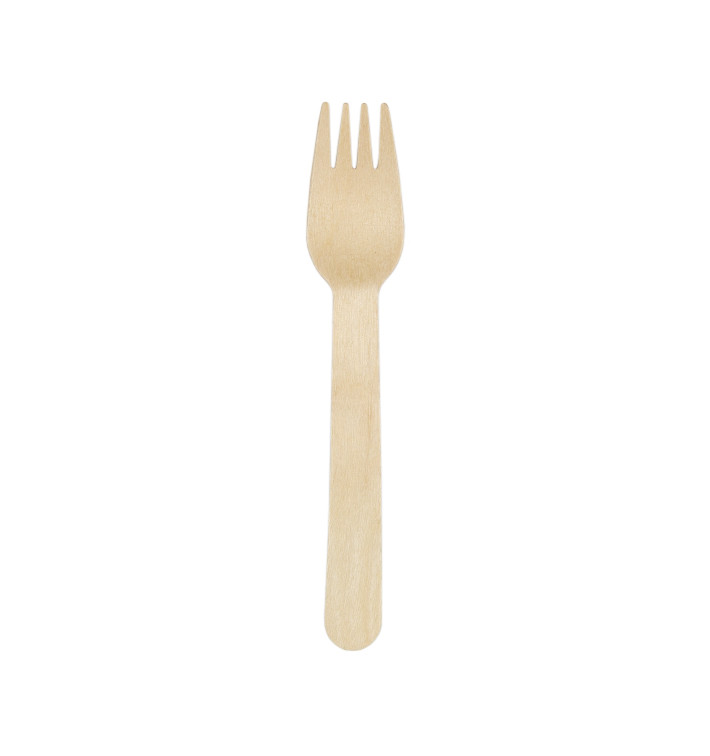 Wegwerp Hout Vork 16cm (25 Stuks) Wegwerp Hout Vork 16cm (25 Stuks)