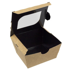 Papieren take-out Container "Premium" 11x10x5,5cm 400ml (500 stuks)