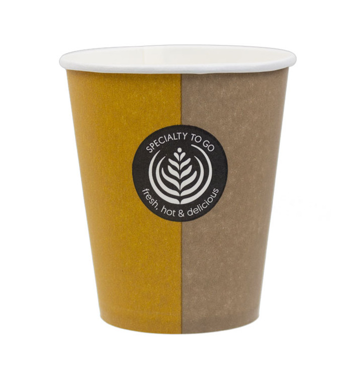 Papieren beker "Specialten to Go" 6 Oz/180ml Ø7,0cm (100 stuks) Papieren beker "Specialten to Go" 6 Oz/180ml Ø7,0cm (100 stuks)