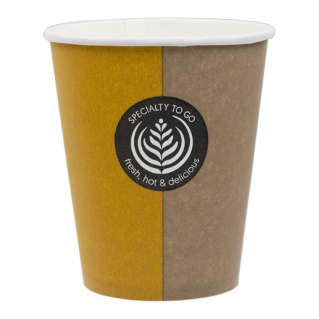 Papieren beker "Specialten to Go" 6 Oz/180ml Ø7,0cm (3000 stuks)