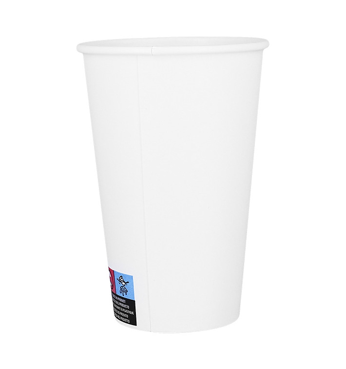 Papieren beker wit ECO 16Oz/480ml Ø9cm (50 Stuks) Papieren beker wit ECO 16Oz/480ml Ø9cm (50 Stuks)