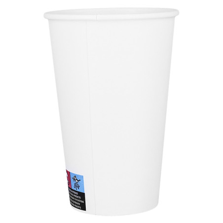 Papieren beker wit ECO 16Oz/480ml Ø9cm (50 Stuks)