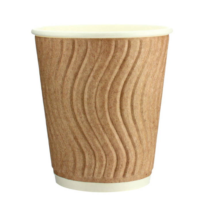 Papieren beker ribbel wand kraft 9 Oz/270ml Ø8,0cm (30 stuks) Papieren beker ribbel wand kraft 9 Oz/270ml Ø8,0cm (30 stuks)