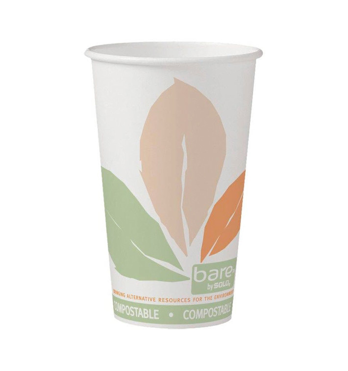 Papieren beker PLA "Bare" 16 Oz/500ml Ø8,9cm (1000 stuks) Papieren beker PLA "Bare" 16 Oz/500ml Ø8,9cm (1000 stuks)
