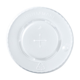 Deksel voor beker PS kruising 8, 9, 12 Oz 375 ml Ø8,0cm (100 stuks)