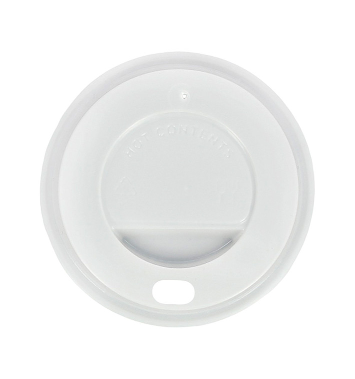 Deksel voor papieren beker gat 4Oz/120ml wit Ø6,2cm (1000 stuks) Deksel voor papieren beker gat 4Oz/120ml wit Ø6,2cm (1000 stuks)