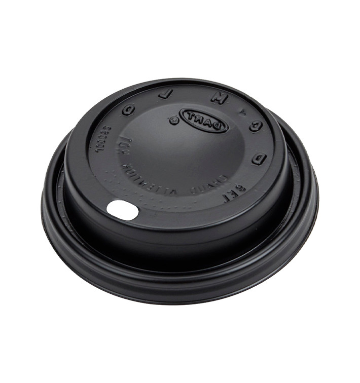 Plastic PS Deksel met gat voor Schuim beker Ø8,1cm (100 stuks) Plastic PS Deksel met gat voor Schuim beker Ø8,1cm (100 stuks)
