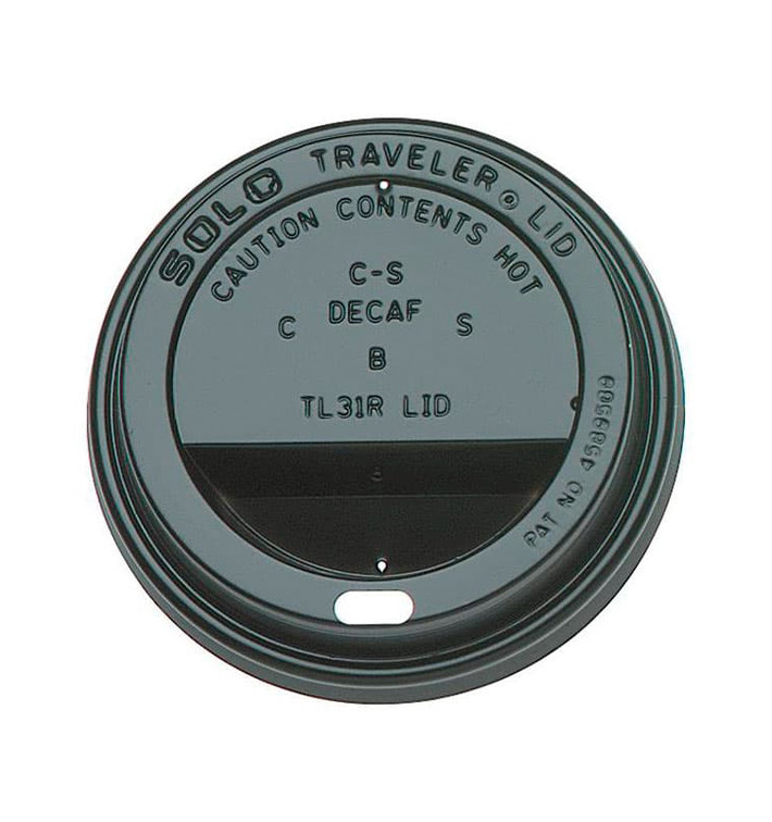 Deksel voor papieren beker gat zwart 12,16 en 20 Oz Ø8,9cm (1000 stuks) Deksel voor papieren beker gat zwart 12,16 en 20 Oz Ø8,9cm (1000 stuks)